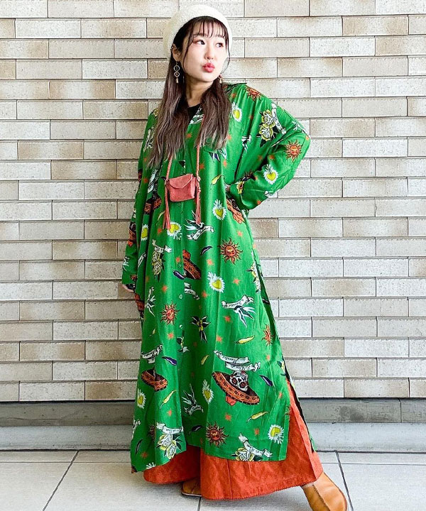 ヨンティーワンピース(GREEN): 『チャイハネ』公式通販