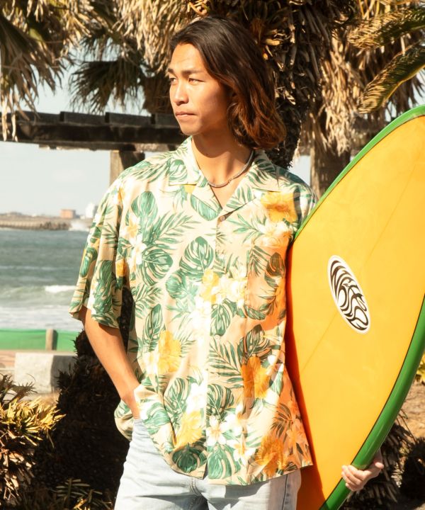 ラニカイメンズアロハシャツ(BEIGE): 『Kahiko(カヒコ)』公式通販