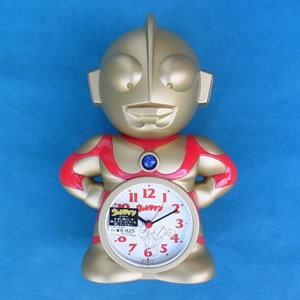 ウルトラマングッズ ウルトラマンおしゃべり目覚まし時計(ゴールド