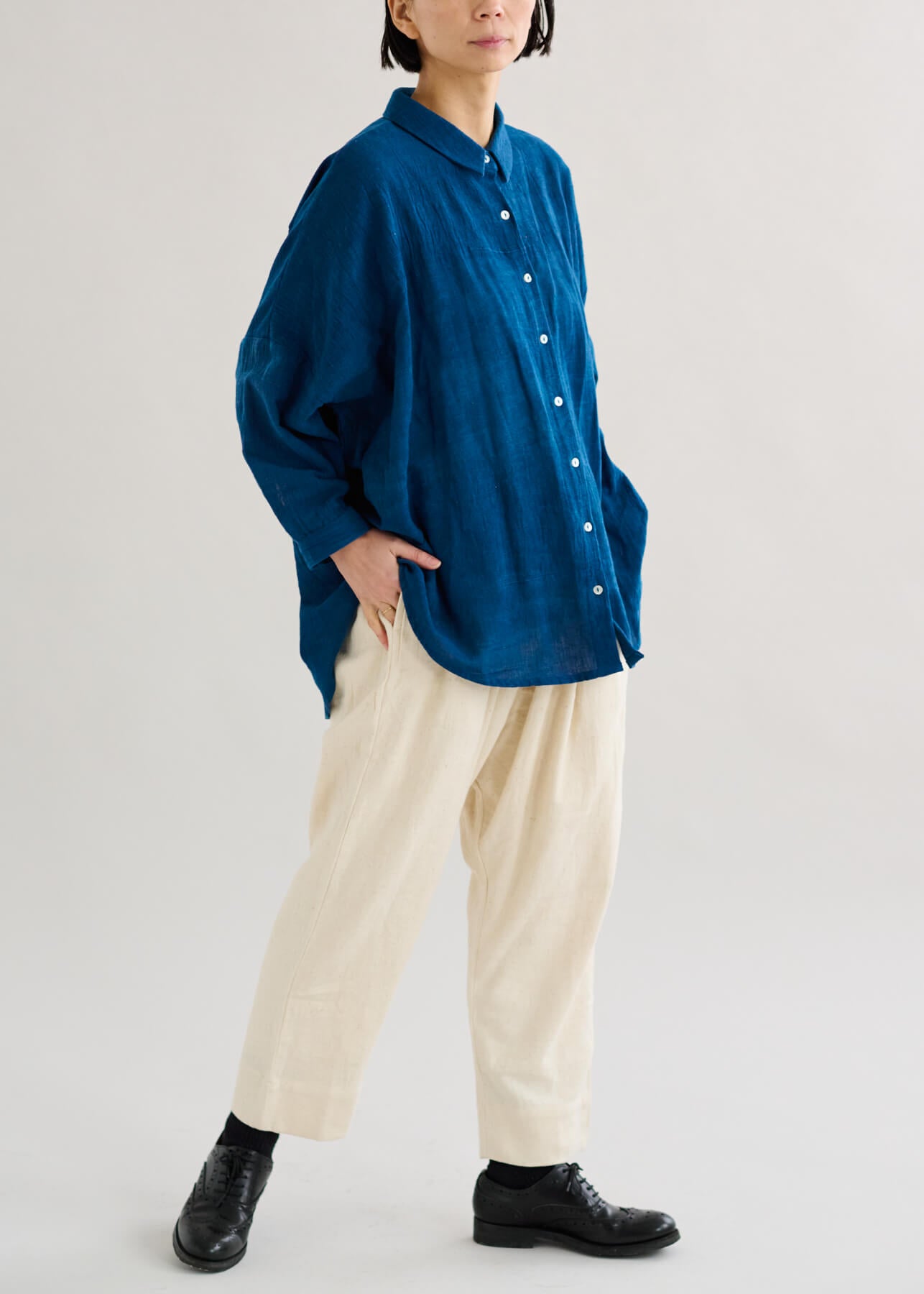 カラコットンカディルーズブラウス| CALICO キヤリコ：インド手仕事布