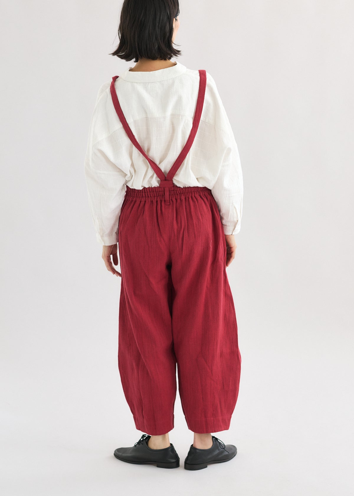 デニムカディサスペンダーワイドパンツ| CALICO キヤリコ：インド手