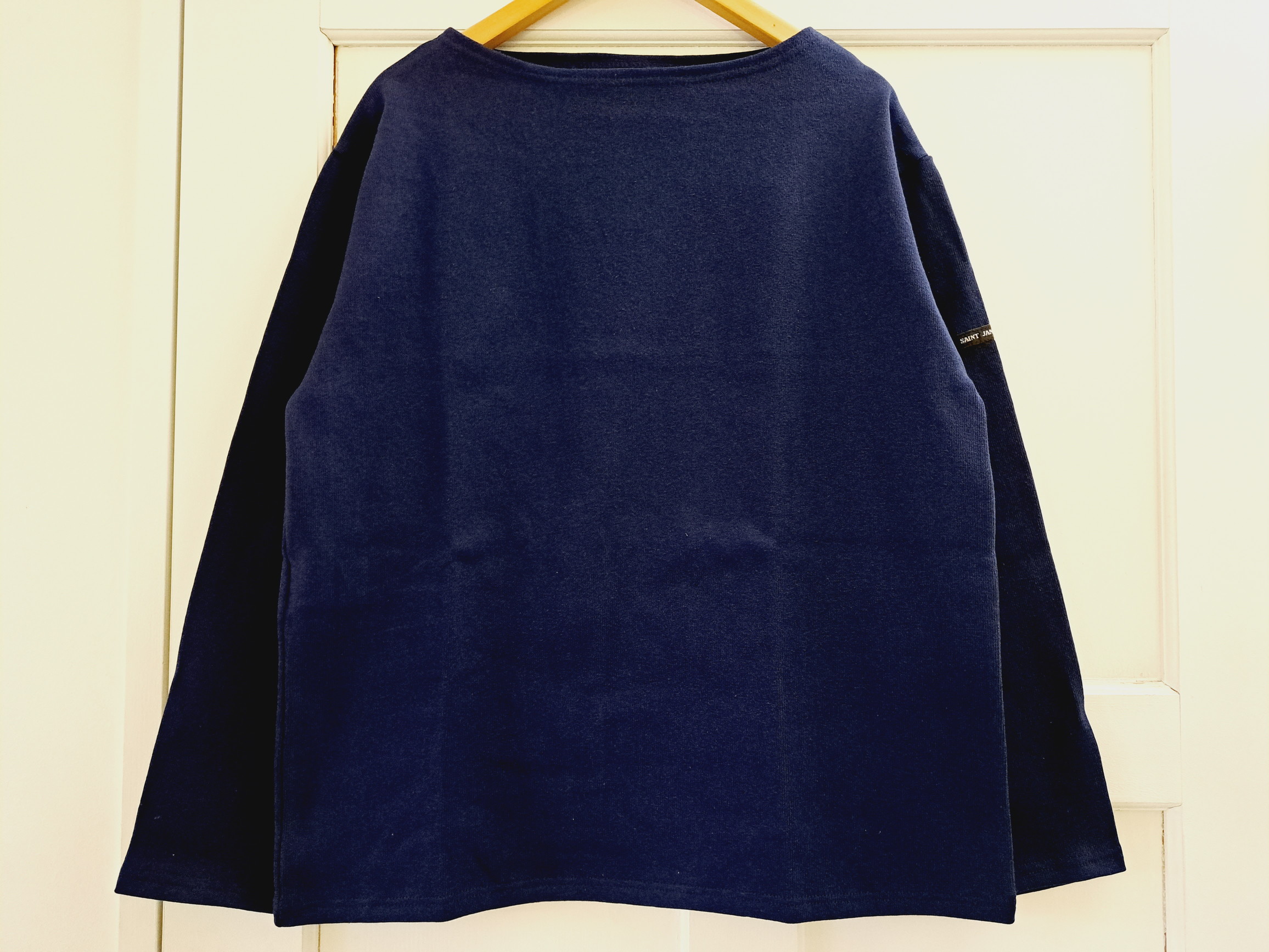 セントジェームス 定番バスクシャツ(無地) MARINE ネイビー 【CALM