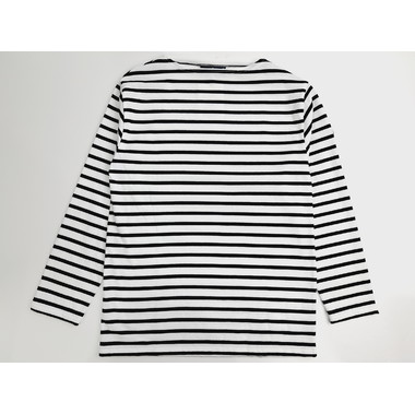 セントジェームス 長袖モーレ(ボーダー) NEIGE/NOIR(ホワイト×ブラック