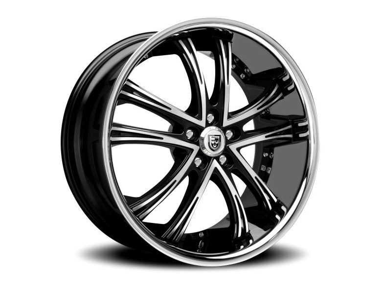 エスカレード ホイール レグザーニ/LEXANI LSS-55 ブラックマシン