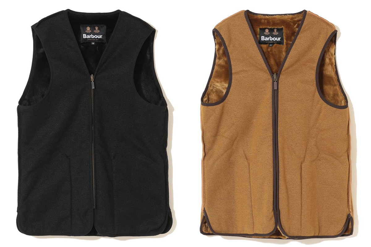 Barbour ビデイルのフロントジップ ファー ライナー ベストを買って