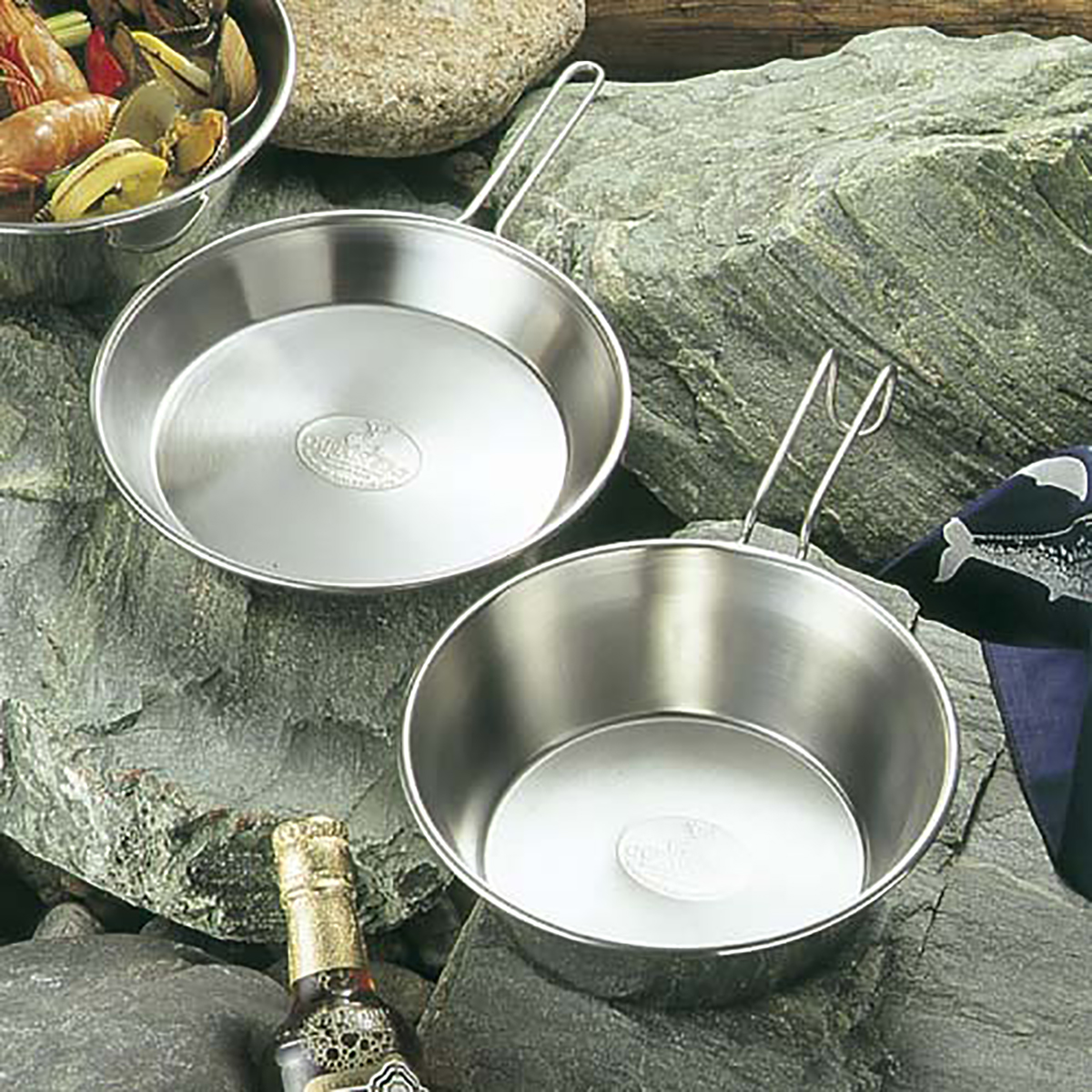 ワイルドウェイ18-8ステンレスフライパン21cm - アウトドア・キャンプ