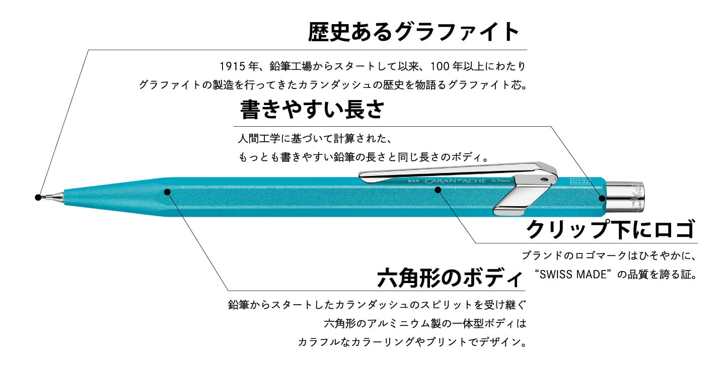 849メカニカルペンシル | Caran d'Ache JP