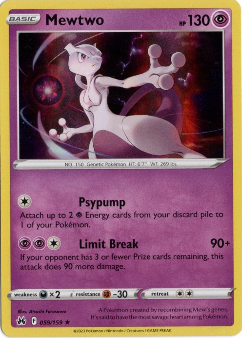ミュウツー 海外版 英語版 Mewtwo - 059/159 -【Card Chicken】
