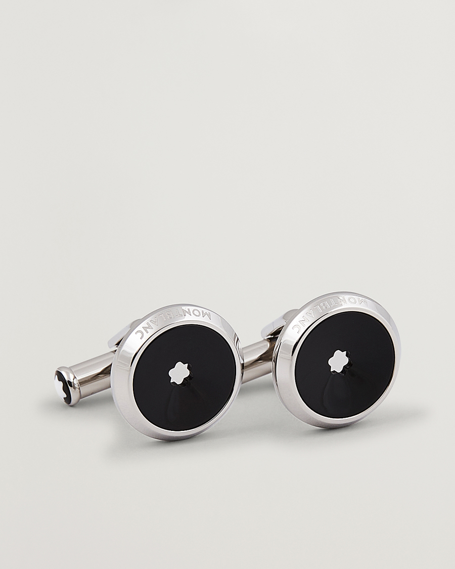 Montblanc Star Cufflinks Black Resin at CareOfCarl.com