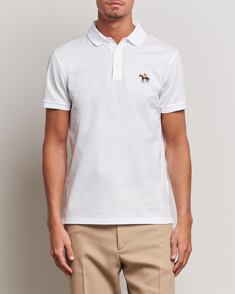 Ralph Lauren Purple Label Mercerized Cotton Polo Classic White at