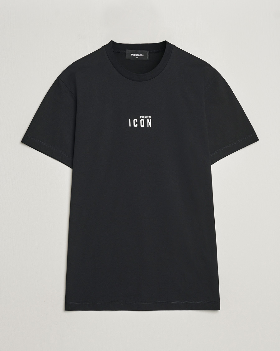 Dsquared2 Icon Small Logo Crew Neck T-Shirt Black at CareOfCarl.com