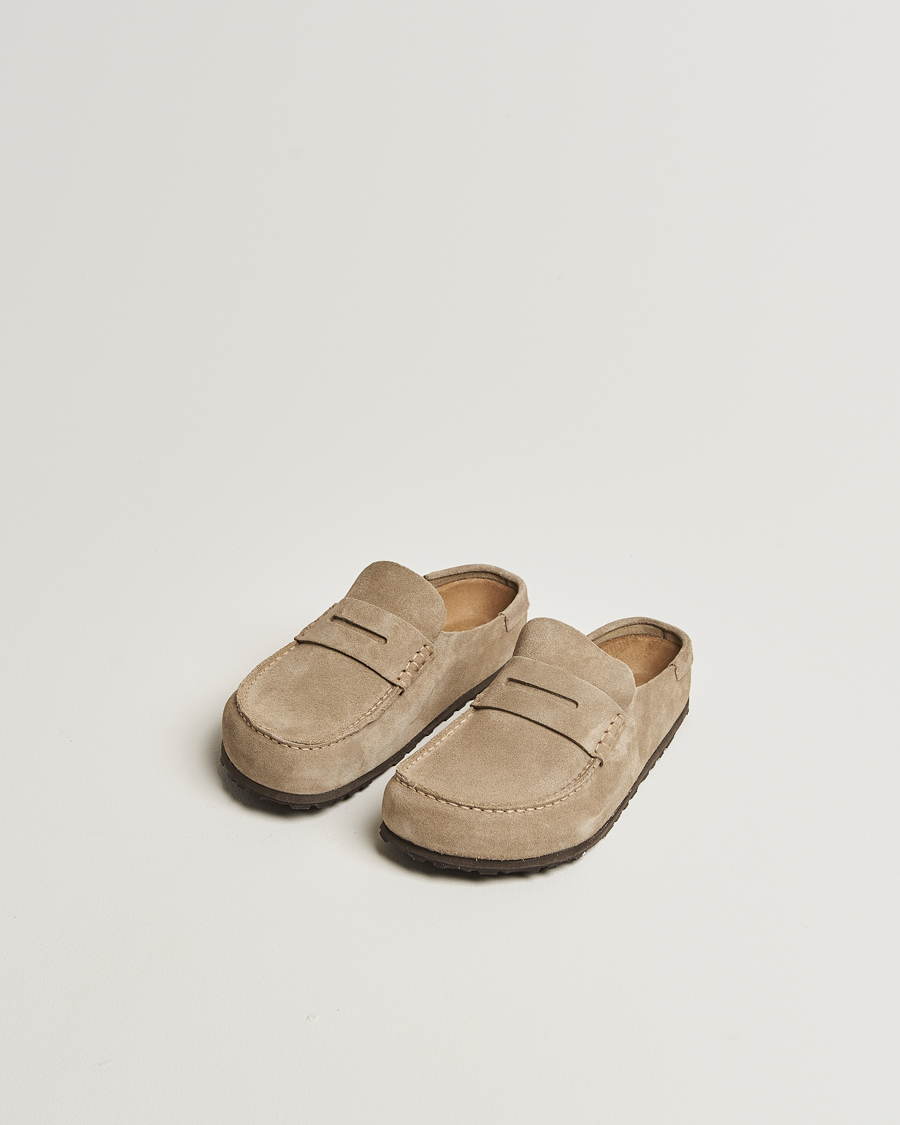BIRKENSTOCK Naples Taupe Suede at CareOfCarl.com
