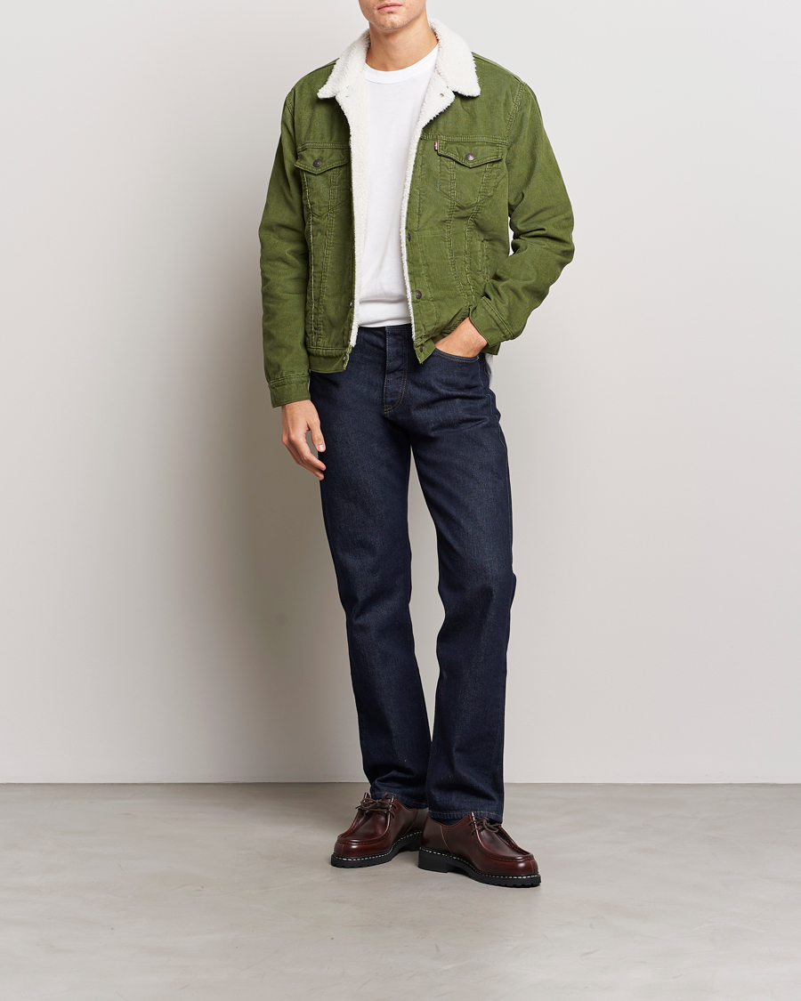 Levi's Type III Sherpa Trucker Sea Moss at CareOfCarl.com