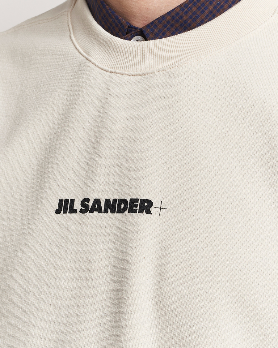 Jil Sander Small Logo Sweatshirt Dune at CareOfCarl.com