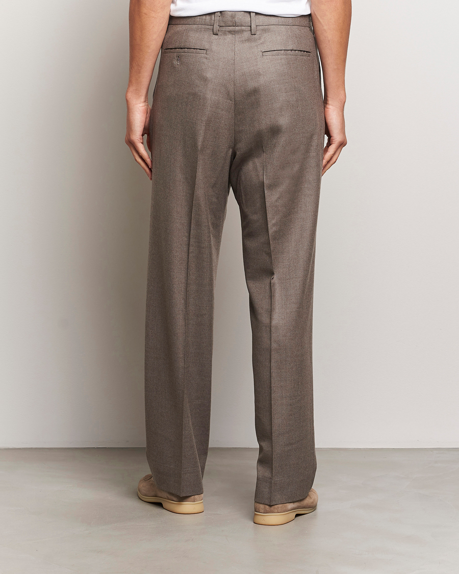 Auralee Superlight Wool Slacks Top Brown at CareOfCarl.com