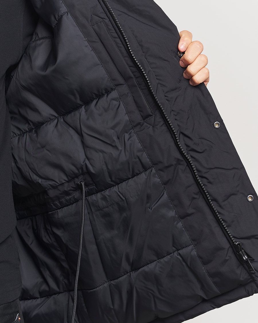 Fred Perry Padded Zip Through Parka Black at CareOfCarl.com