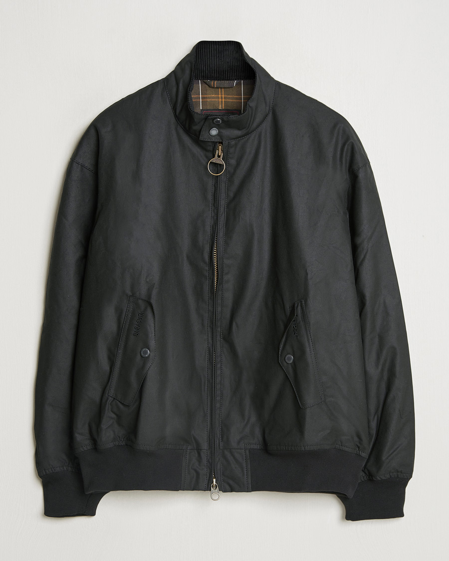 Baracuta Baracuta x Barbour Wax Jacket Black at CareOfCarl.com