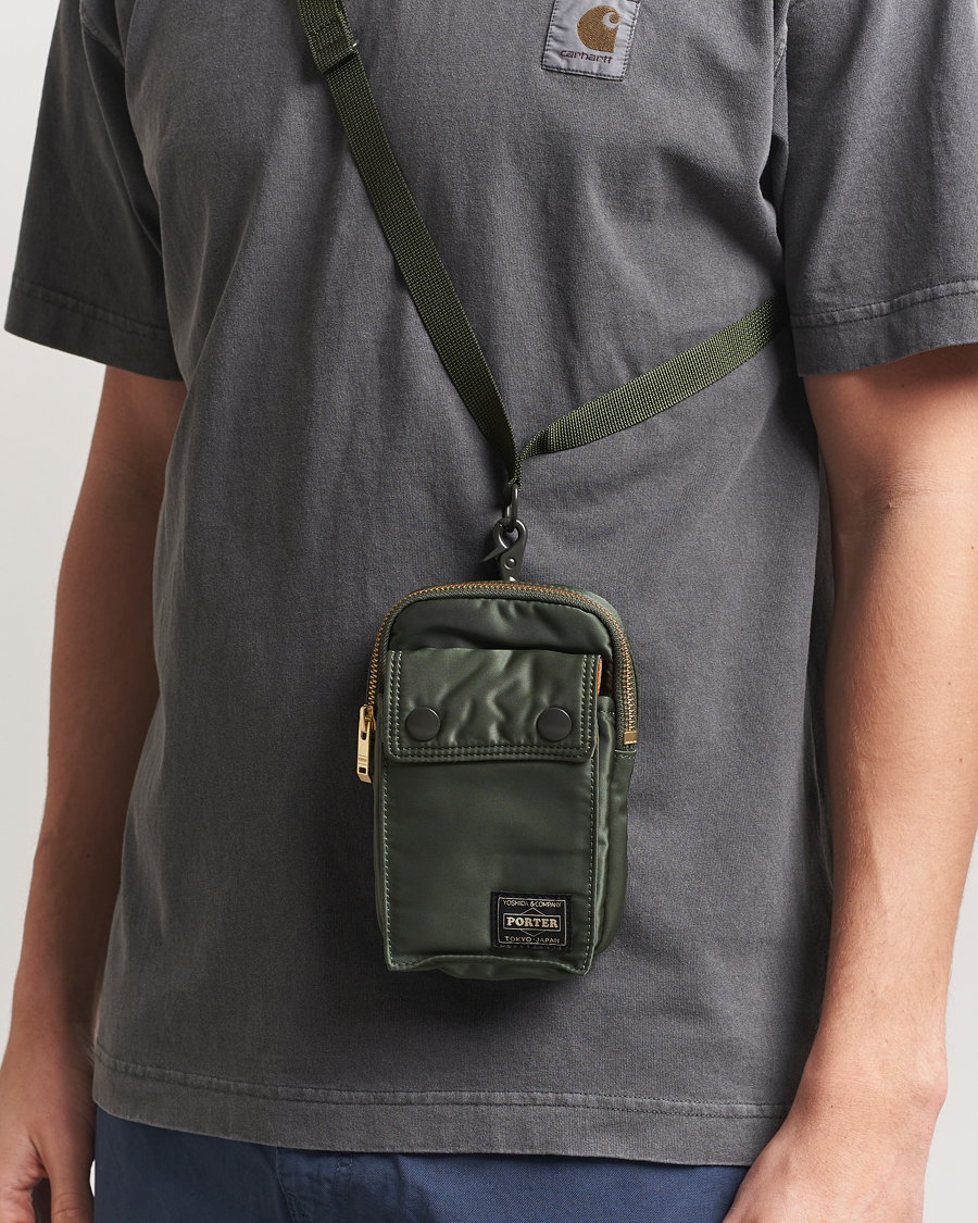 Porter-Yoshida & Co. Tanker Mobile Pouch Sage Green at CareOfCarl.com