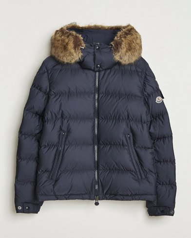 Moncler Montgenevre Flannel Down Jacket Navy at CareOfCarl.com