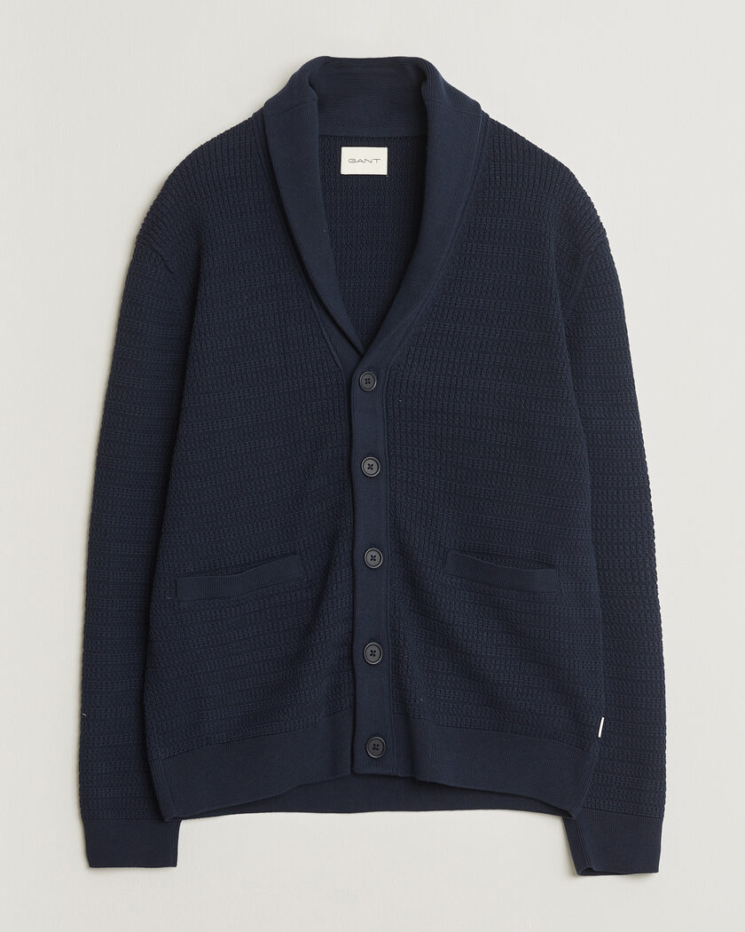 John Smedley Petworth Extra Fine Merino Cardigan Midnight at