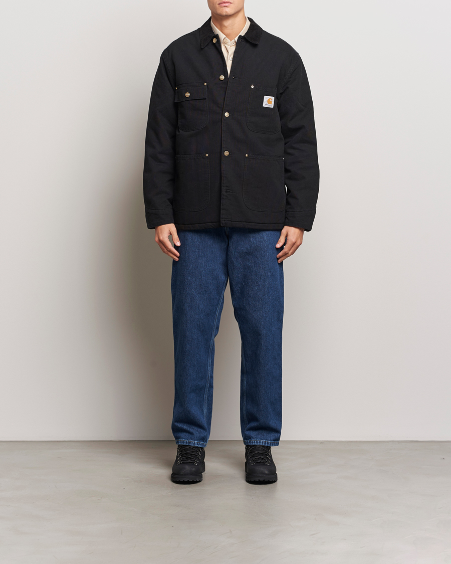 Carhartt WIP OG Chore Coat Dearborn Canvas Black en CareOfCarl.es