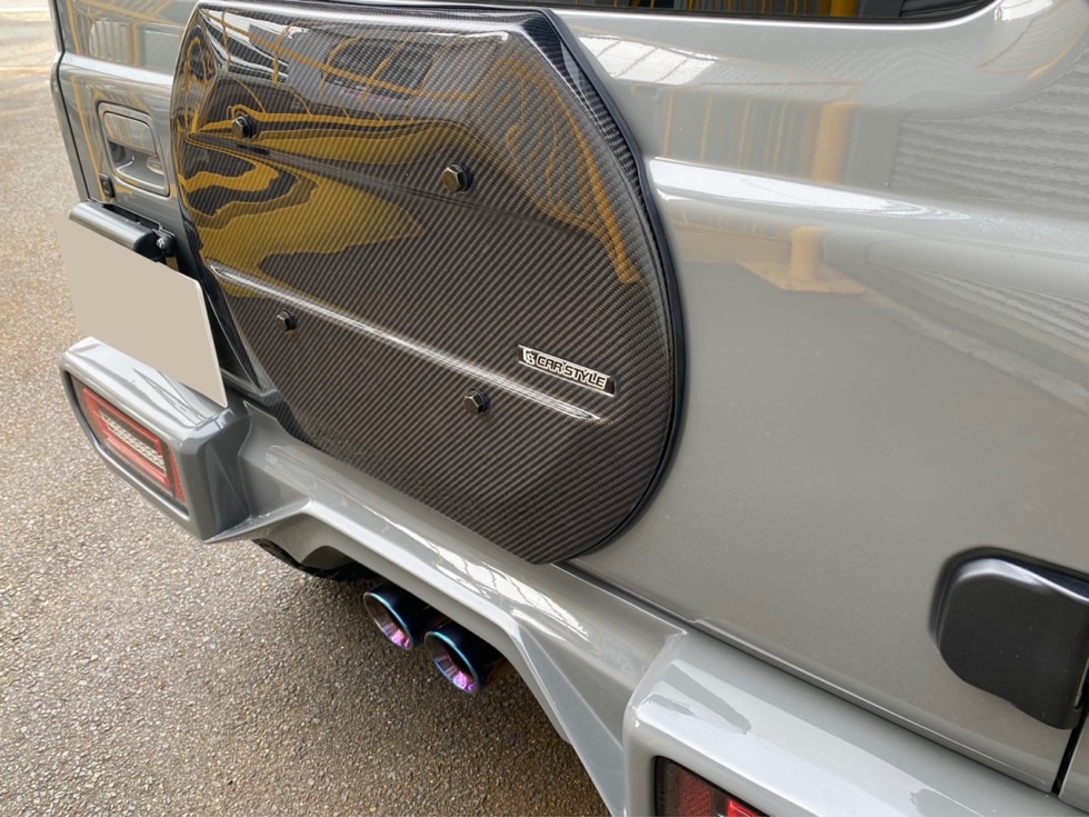 ジムニーJB64 74/ JC74 ワイパーレスカーボンリアゲートカバー