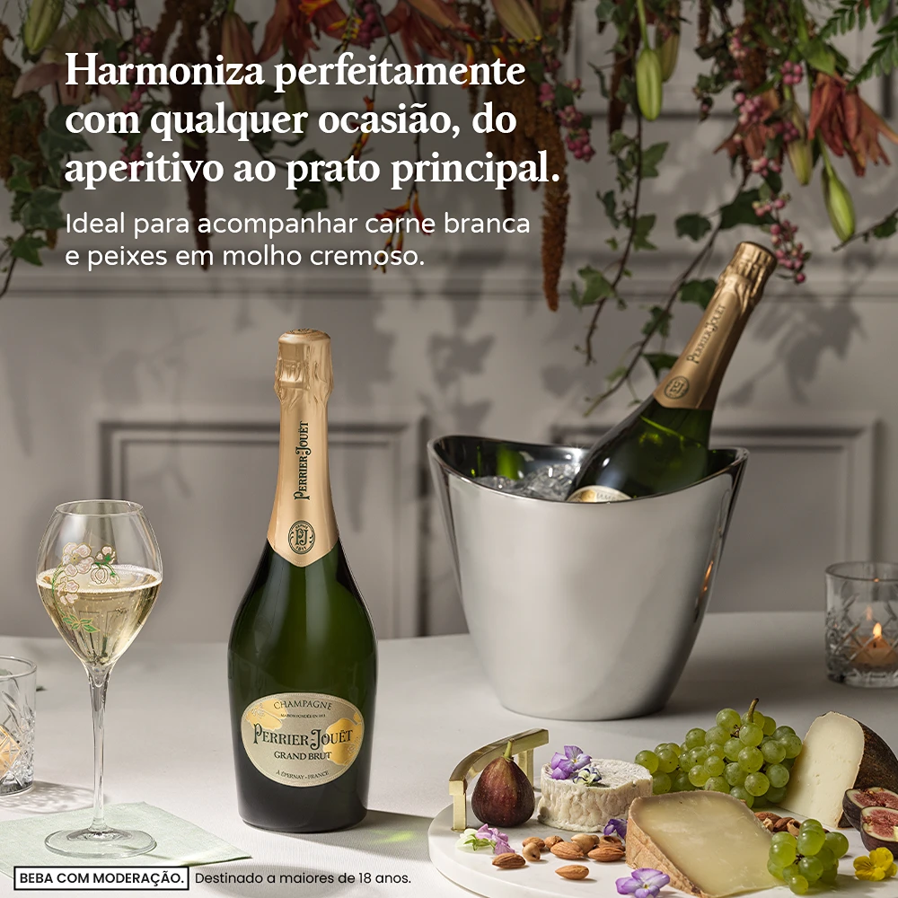 Champagne Perrier Jouet Grand Brut 750 ml na Casa da Bebida