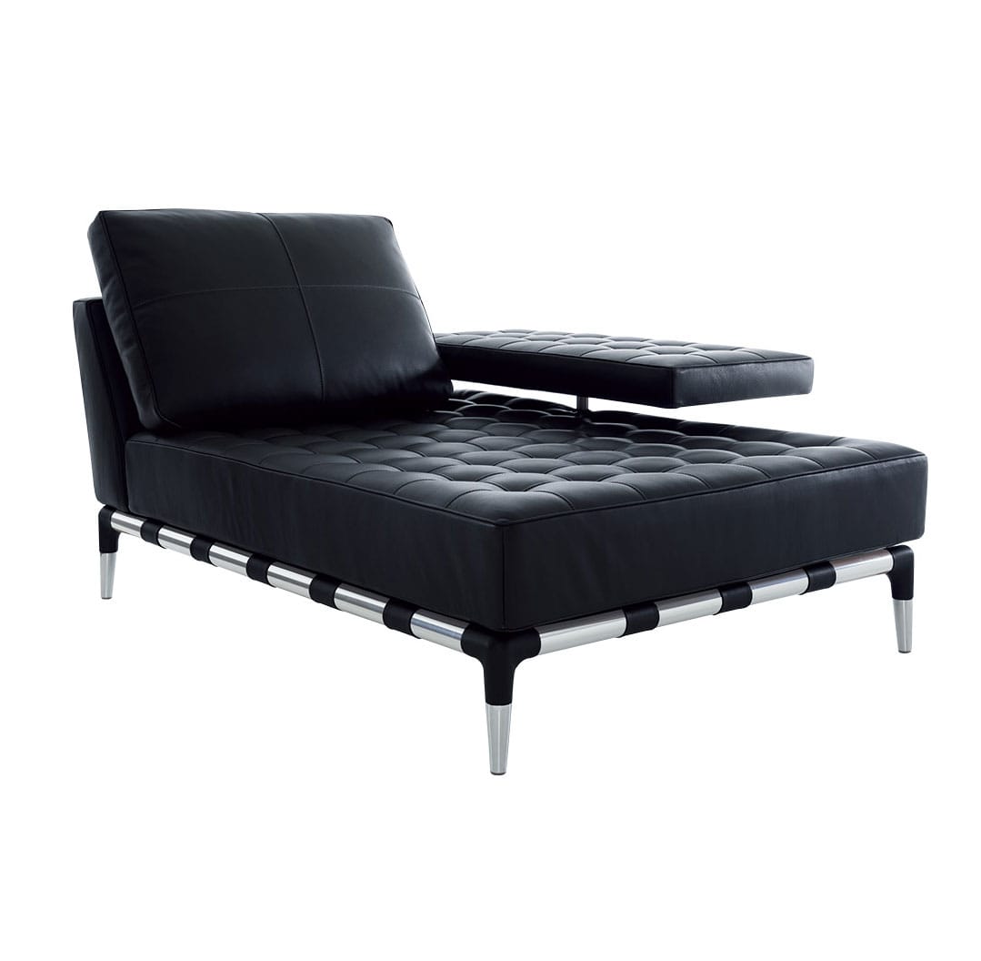 Cassina（カッシーナ）241-21 PRIVE 1人掛ロングシート 黒革（13X606
