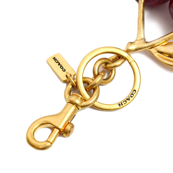 COACH】コーチ キーホルダー レジン メタル チェリー さくらんぼ