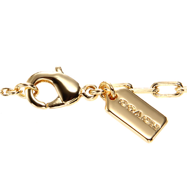 COACH】コーチ シグネチャー ハート モチーフ ロゴ チャーム チェーン