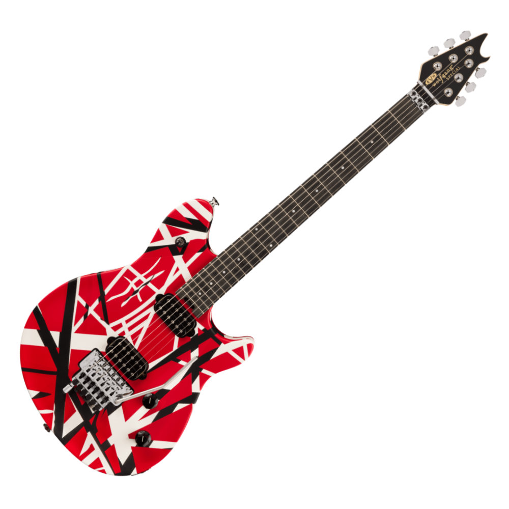 EVH Wolfgang Special Striped Series Red Black and White エレキ