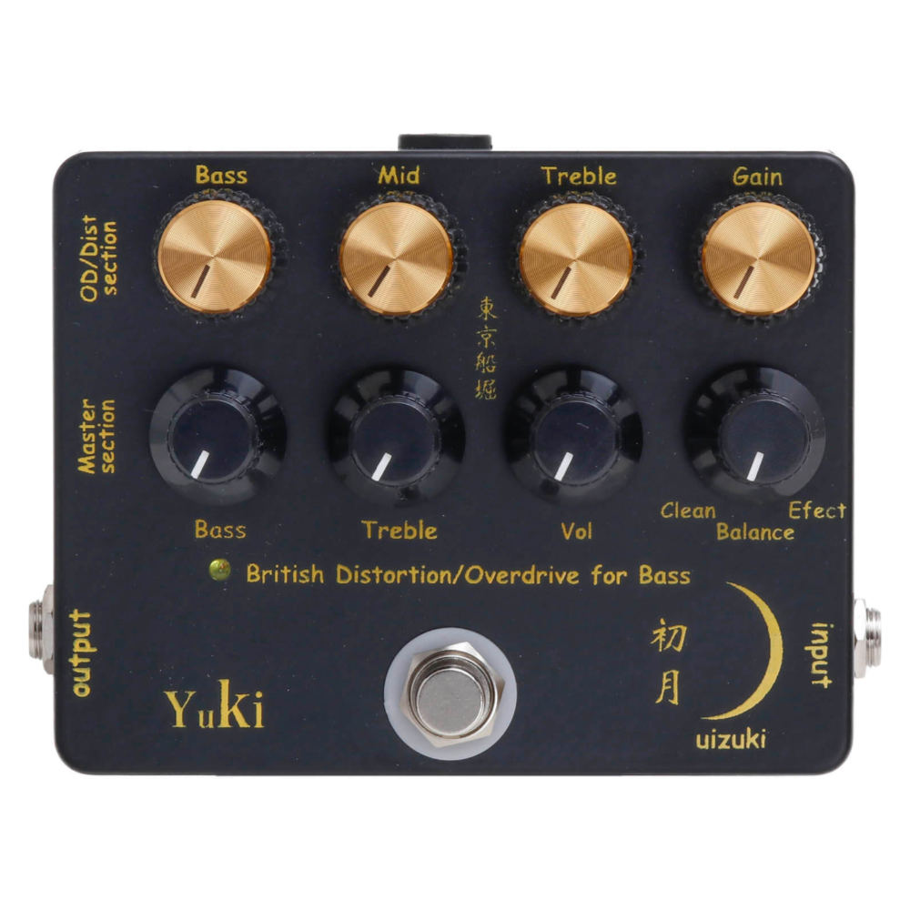 YUKI ユキ 初月-UIZUKI- ディストーション オーバードライブ ベース用