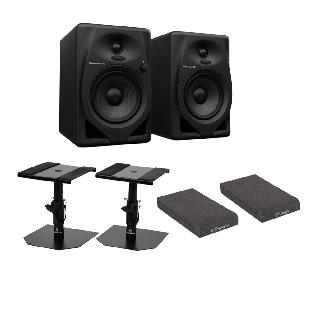Pioneer DJ DM-50D Black パワードモニタースピーカー 1ペア（2台