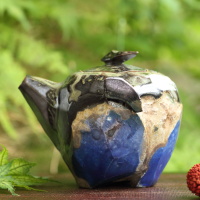 山田想 青窯変ぐいのみ 作家もの酒器 常滑焼ぐい吞み 桐箱