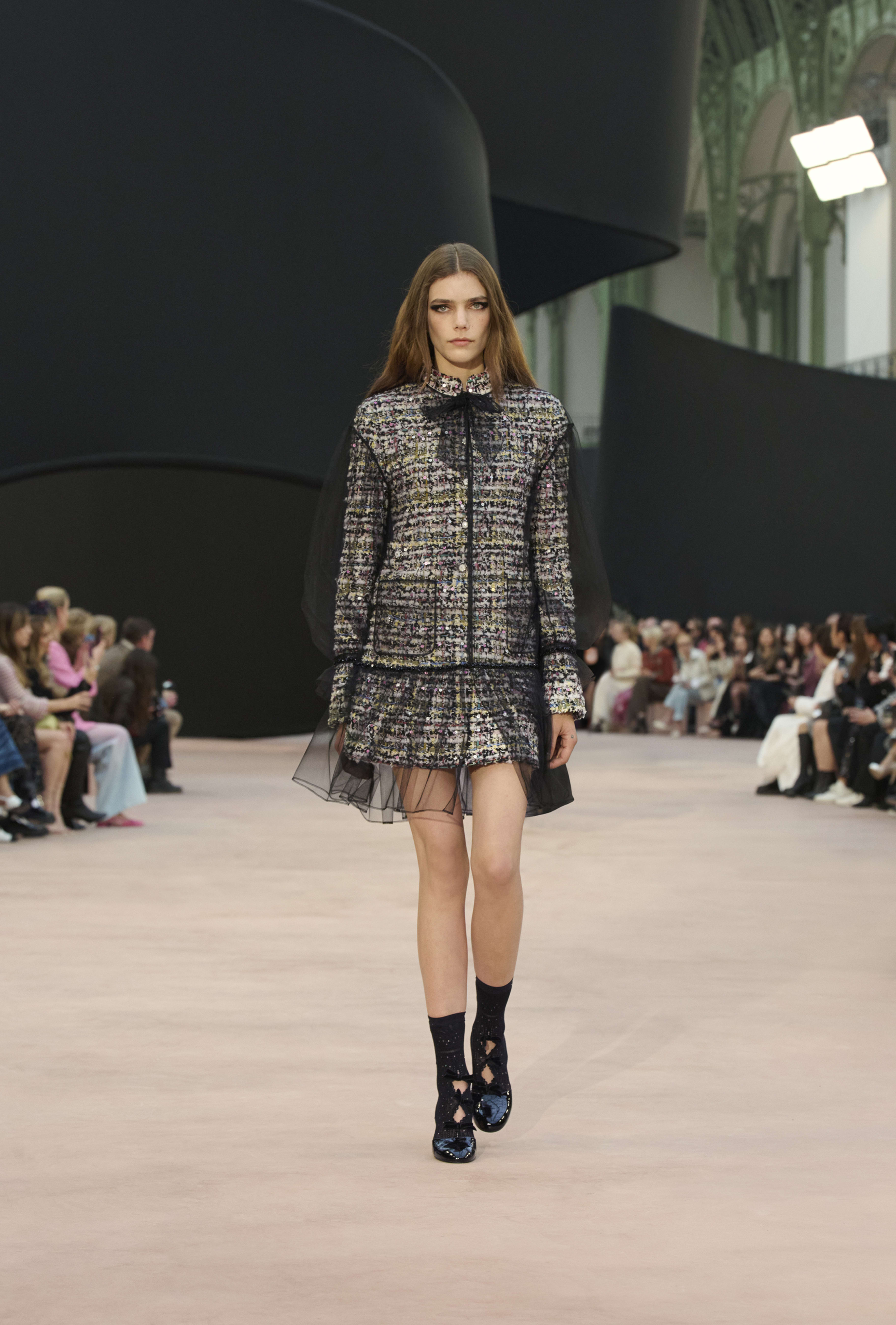 ショート スカート - コットン ツイード、マルチカラー — ファッション