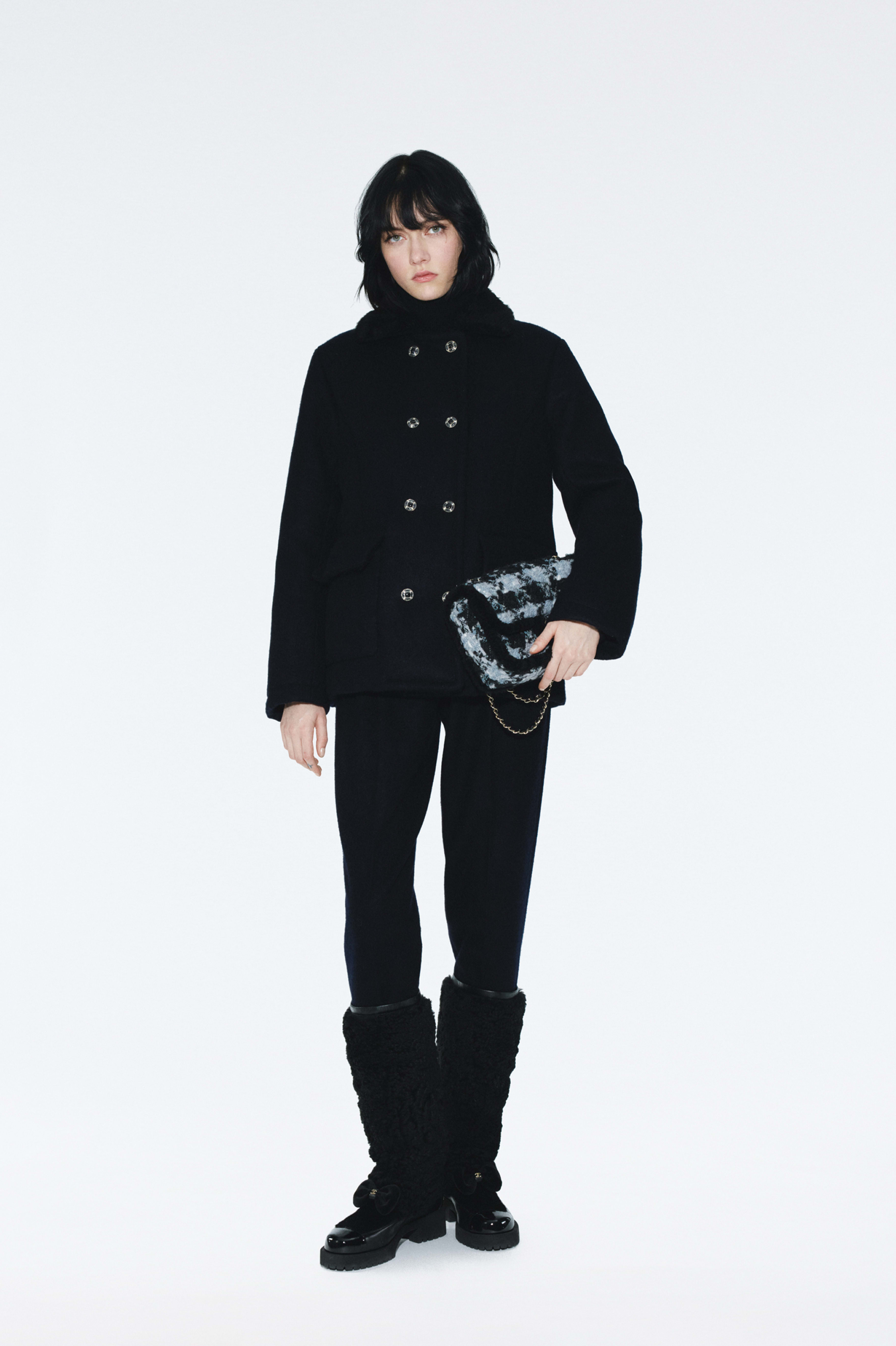 タートルネック - カシミヤ & シルク、ブラック — ファッション