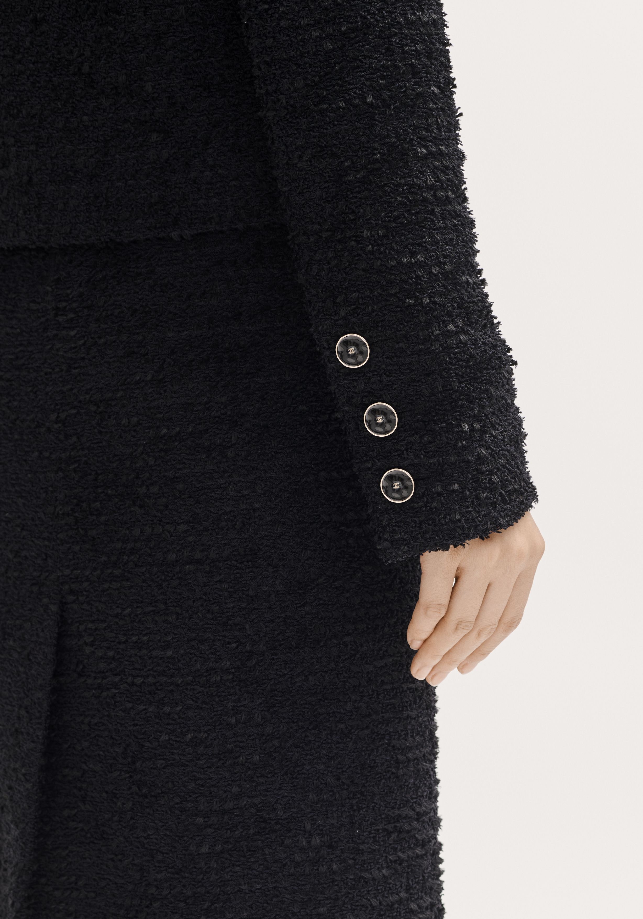 ジャケット - ツイード、ブラック — ファッション | CHANEL シャネル