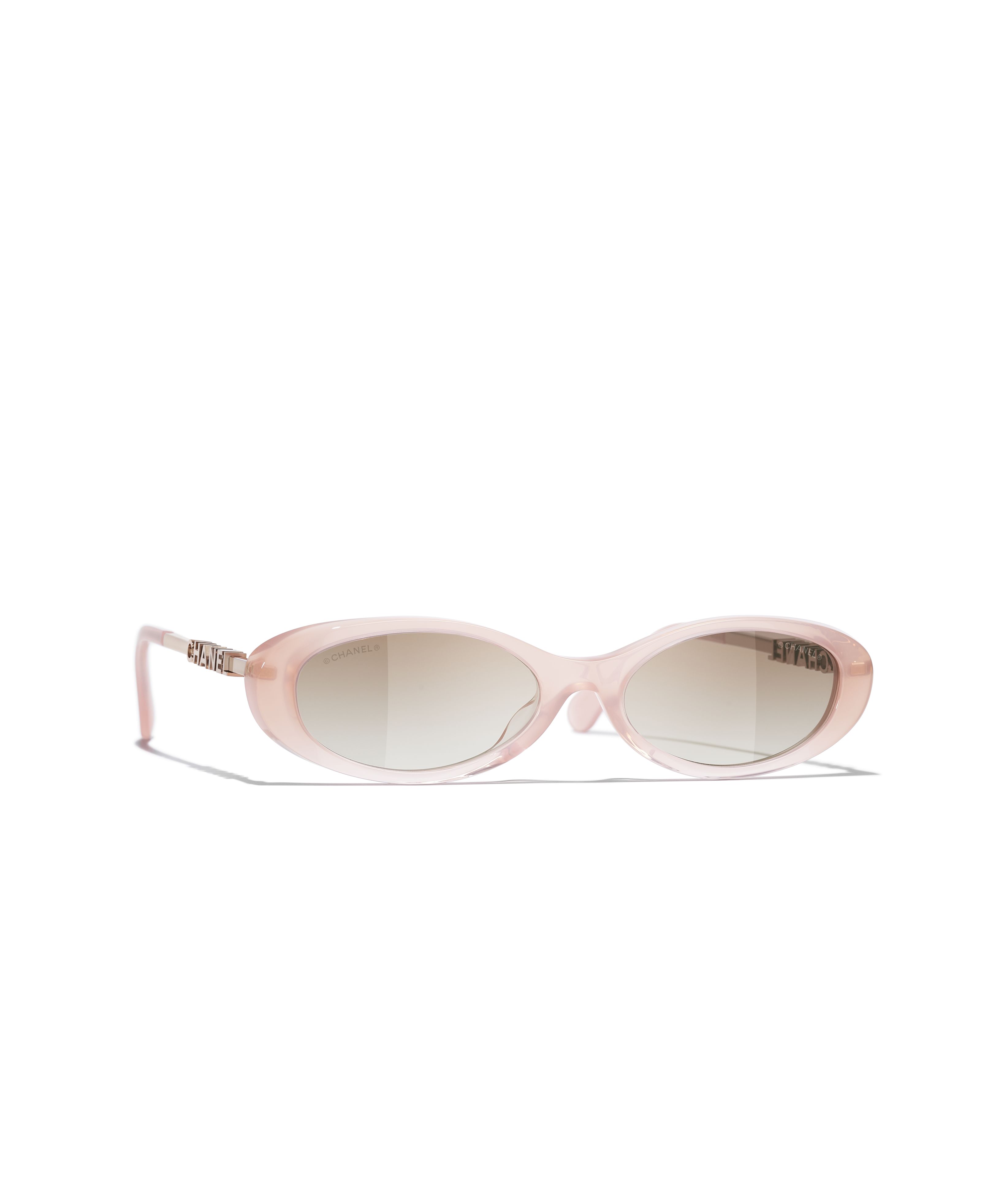 CHANEL サングラス: オーバル シェイプ サングラス, アセテート