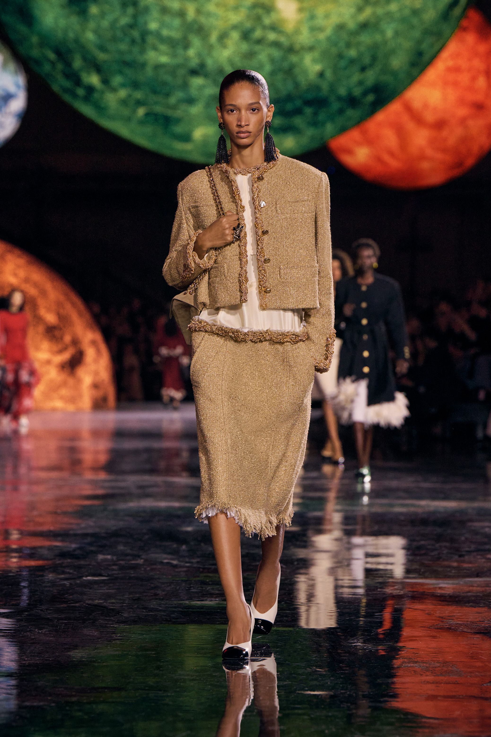 ジャケット - コットン ツイード、クラフトベージュ — ファッション