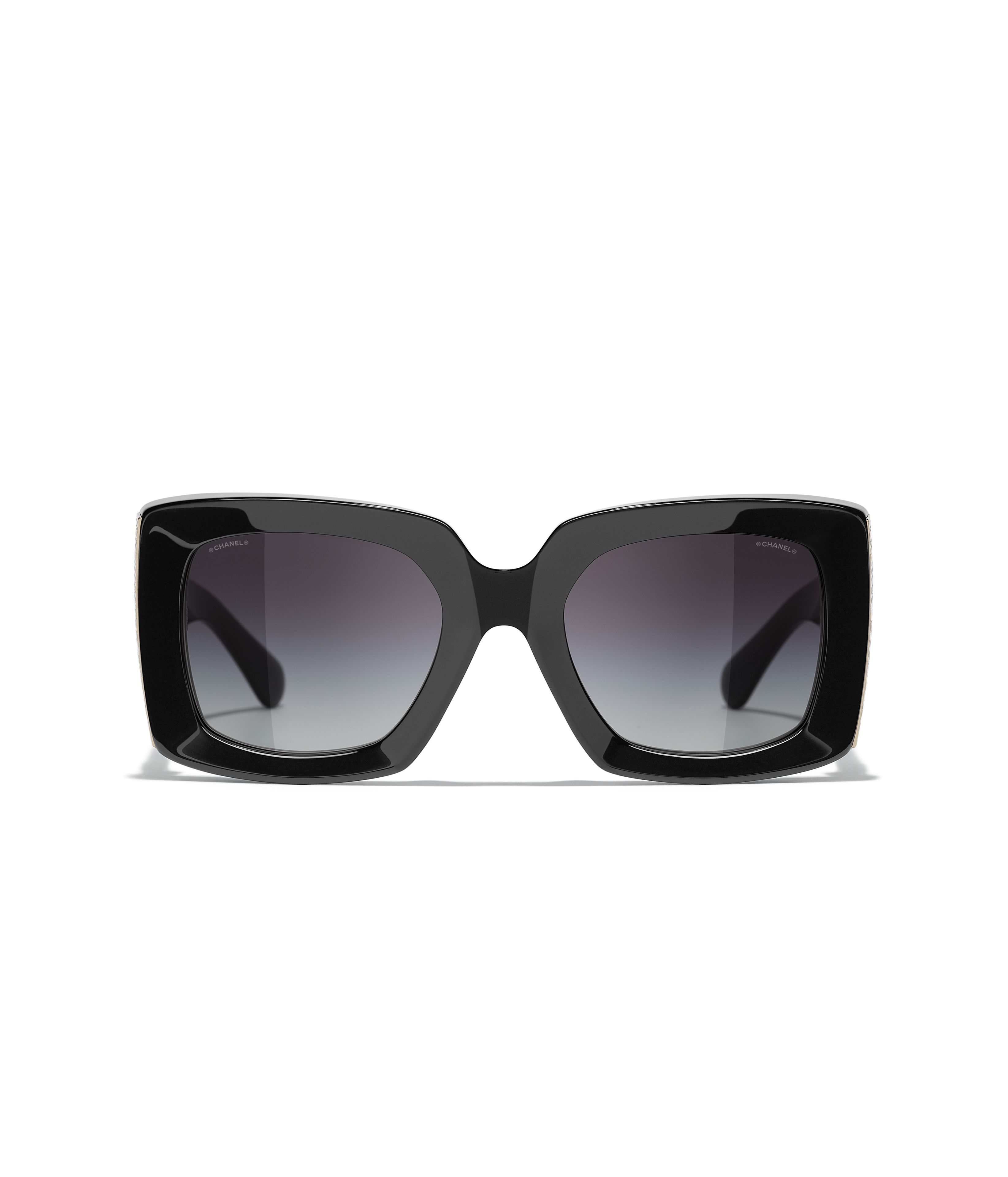 CHANEL サングラス: レクタングル シェイプ サングラス, アセテート