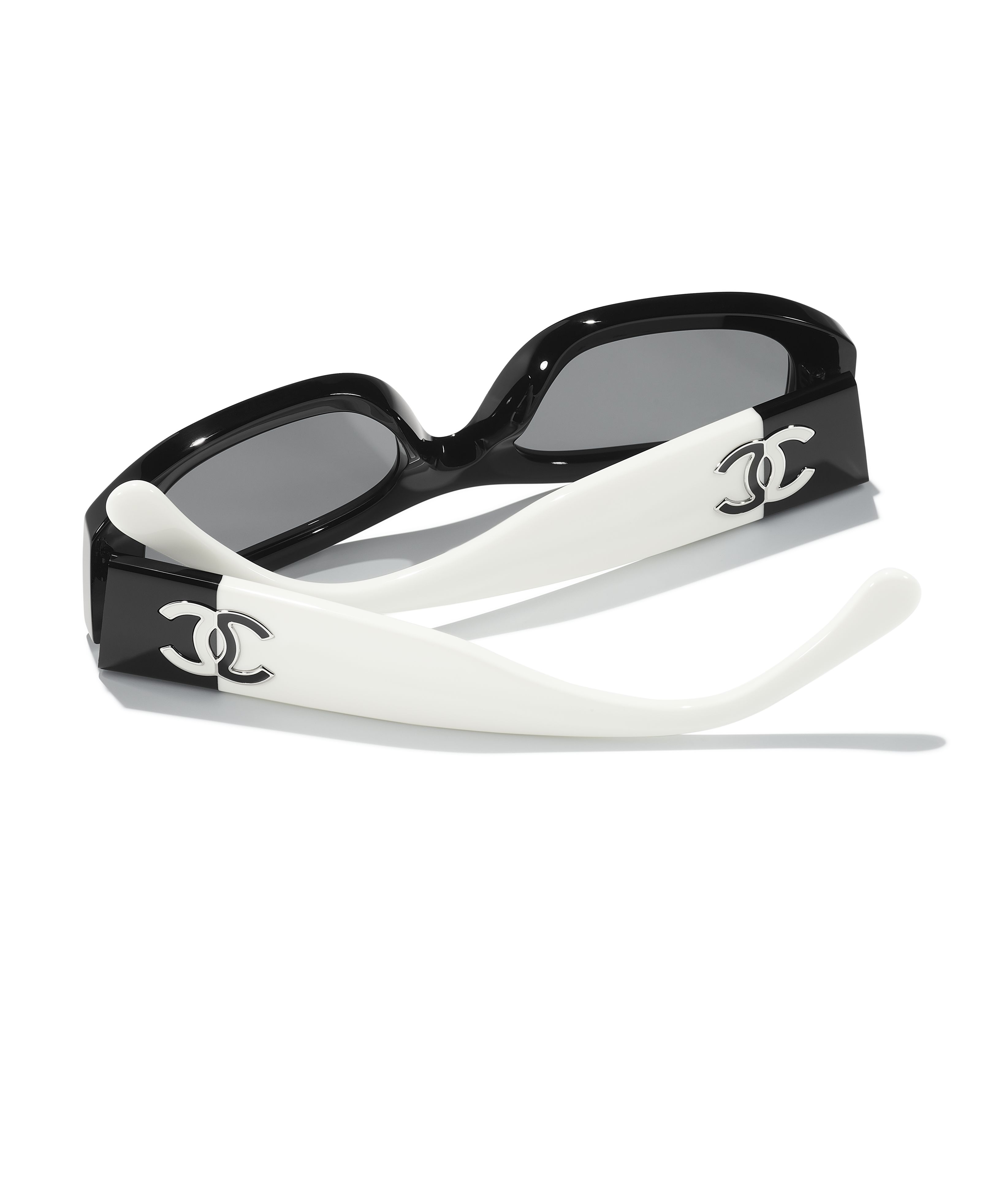 CHANEL サングラス: レクタングル シェイプ サングラス, アセテート