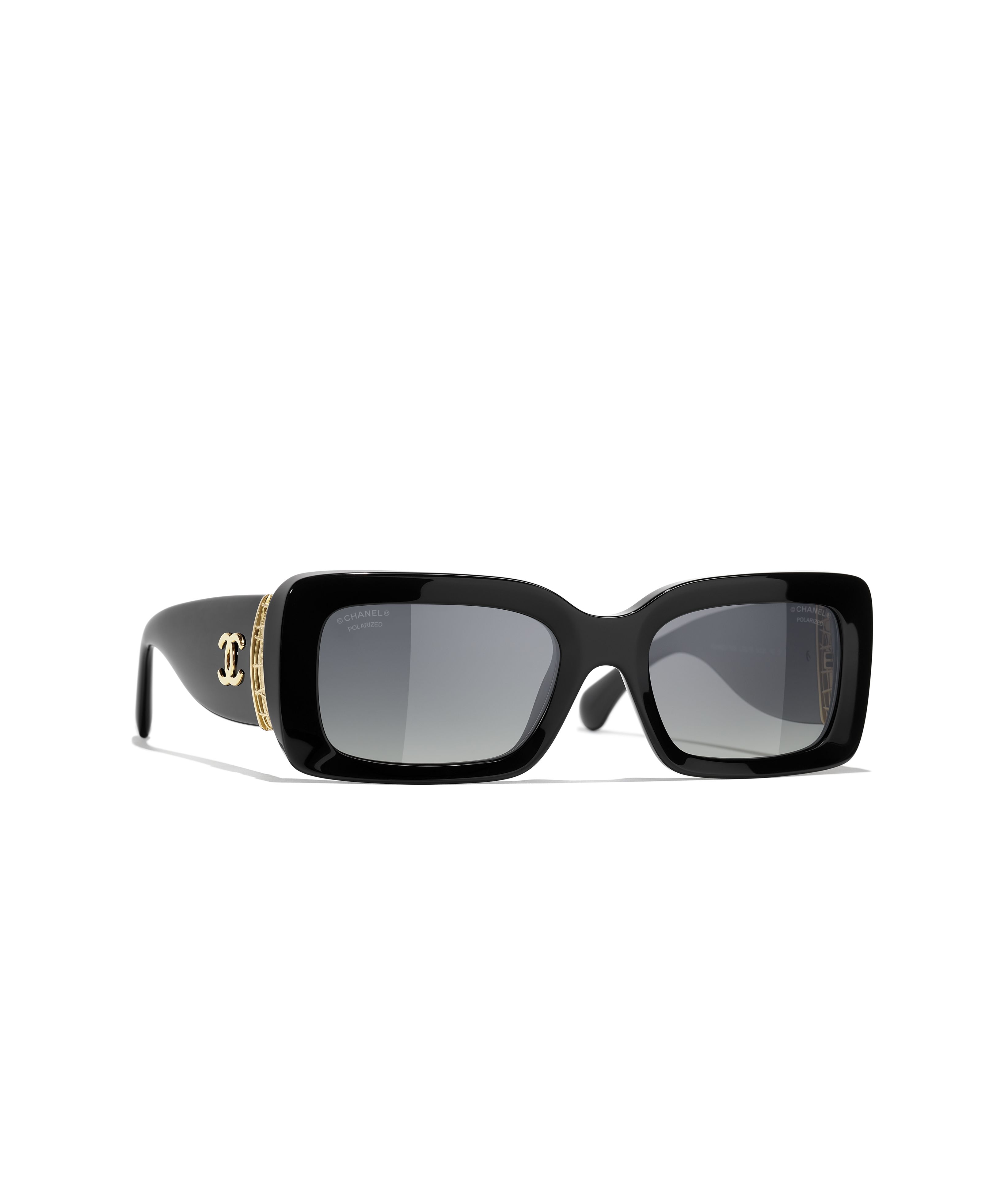 CHANEL Sunglasses: Rectangle Sunglasses, acetate & metal 5534