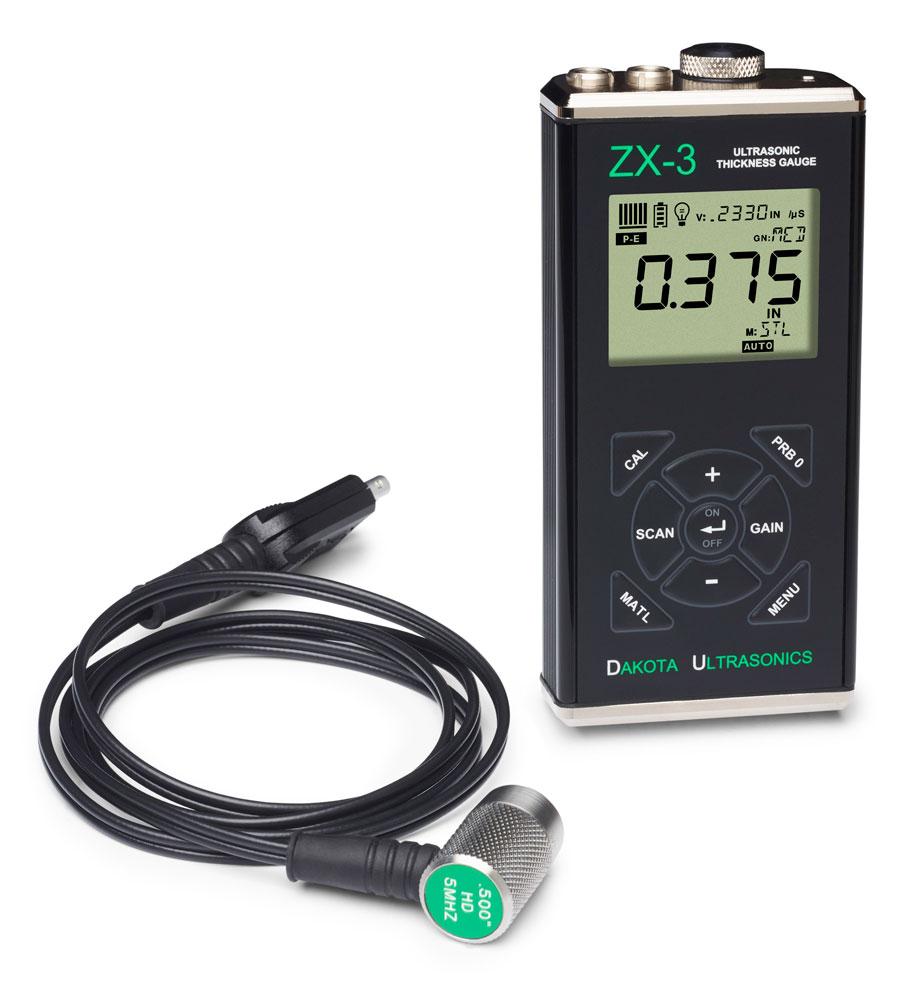 ZX-3 - Dakota ZX3 Ultrasonic Wall Thickness Gauge Complete Kit
