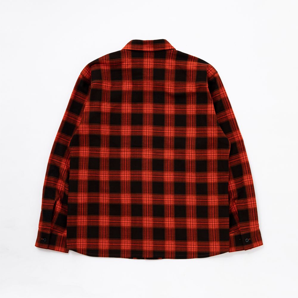 RATS - PRINT FLANNEL CHECK SHIRT / プリントチェック ネルシャツ