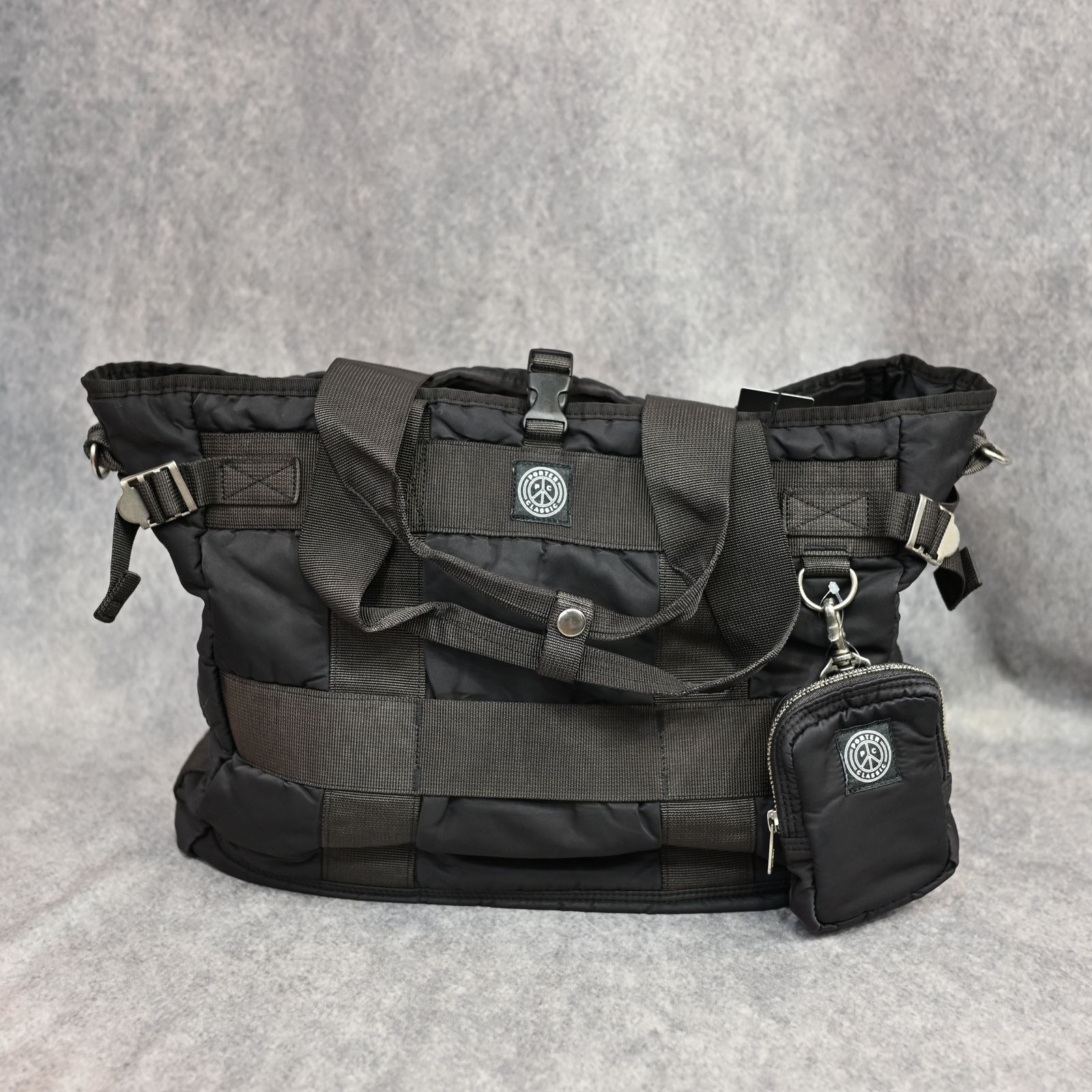 Porter Classic - SUPER NYLON TOTE BAG (BLACK) / スーパーナイロン