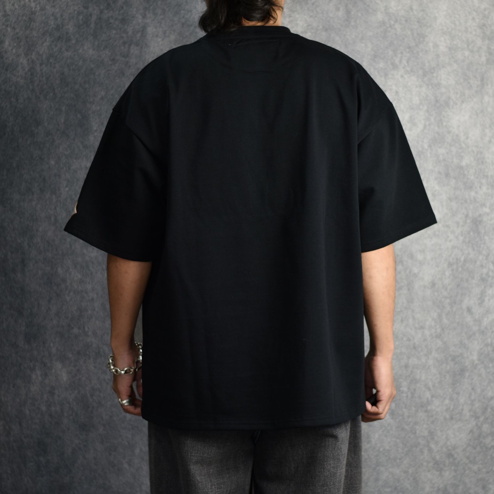 el conductorH - CORD EMBROIDERED T-SHIRT 'BONES (BK) / コード刺繍