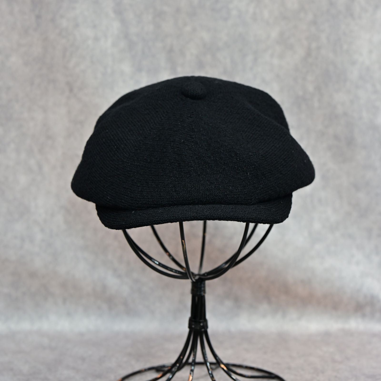 Porter Classic - TWEED KNIT CASQUETTE （BLACK）｜ツイード ニット