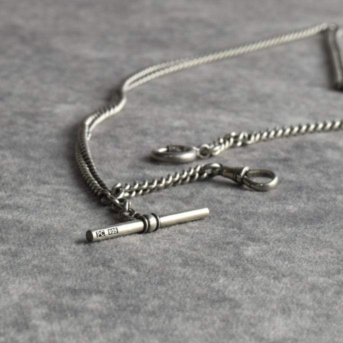 Porter Classic - ALBERT 3 WAY WATCH CHAIN SINGLE (SILVER