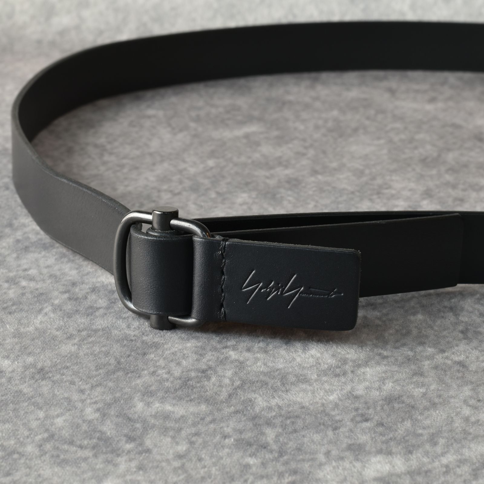 yohji yamamoto - MAT SOFT OIL 25MM FREE BELT （BLACK） / 25MM