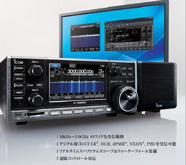広帯域受信機IC-R8600